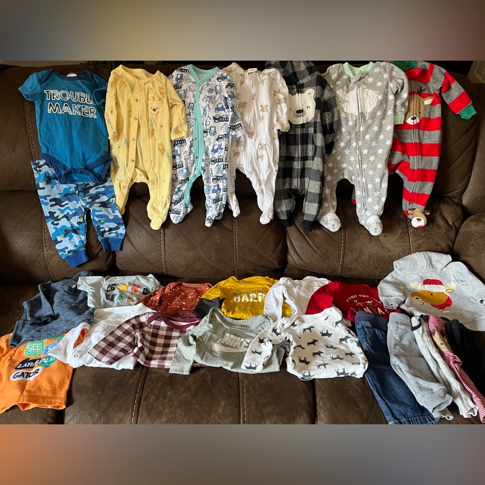 Baby boy 0-3 clothes lot